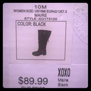 Xoxo Maire Black Boots